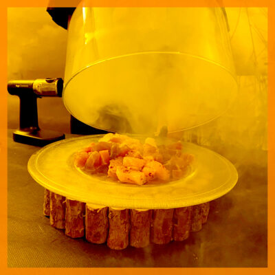 atelier fumé minute : viandes et poissons fumés à la demande pour animer vos réceptions